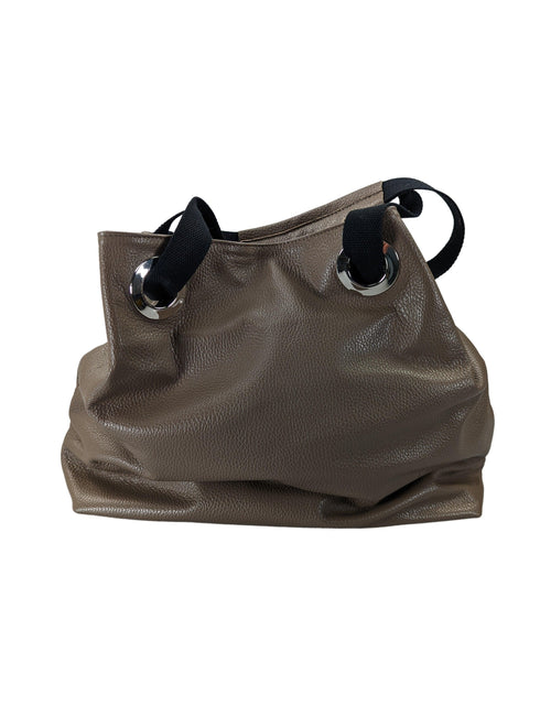 leather shopper